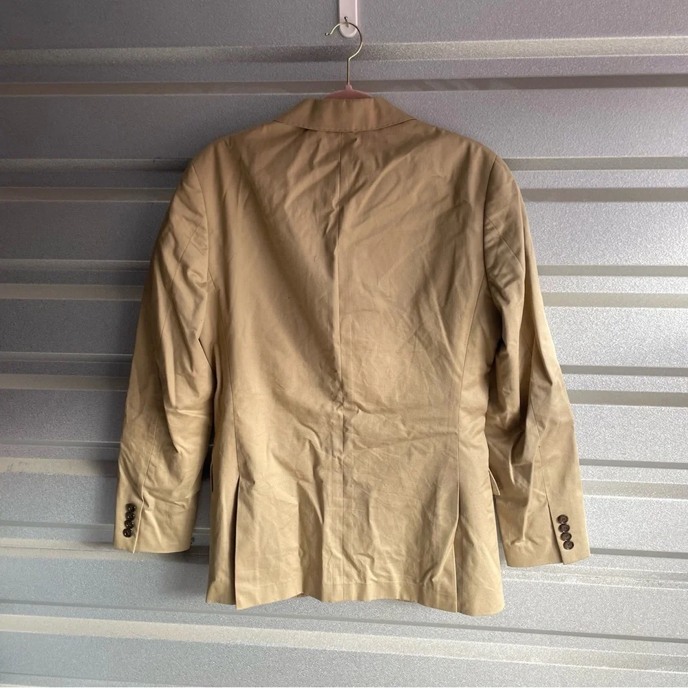 J. Crew Ludlow Slim-fit suit jacket in Italian chino in light khaki